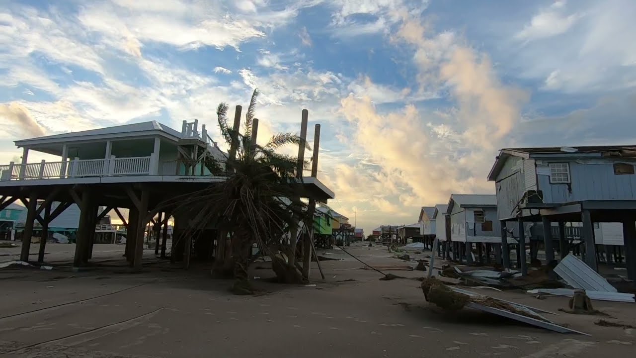 Hurricane Ida Aftermath Driving through Grand Isle, La. YouTube