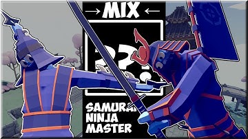 Shogun + Sensei!? Samurai Ninja Master vs Every Unit + Bonus - TABS MODS Unit Possession Update