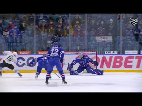 Hellberg stops Pare with his pad