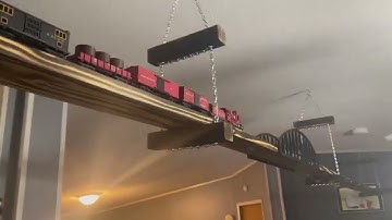 HO Scale Elevated Shelf Layout w/ Suspension Bridge