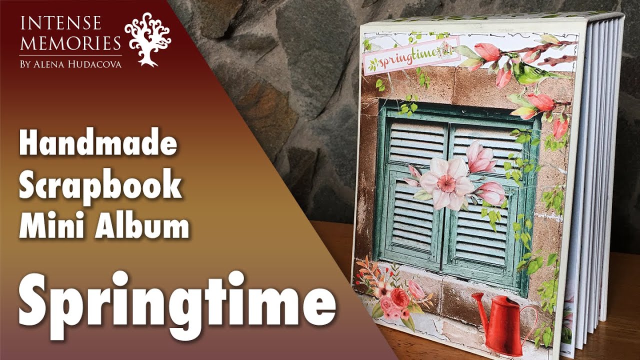 Springtime | Scrapbook mini album walkthrough | Mintay by Karola Papers | Handmade Gift Ideas | #309