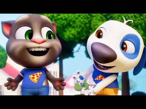 Talking Tom 💯 Tom Biết Nói 💯 Ngày Pizza Siêu Vui!  💯 Phim Hoạt Hình Vui Nhộn Cho Trẻ Em