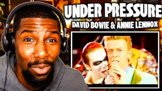 GREAT DUO! | Under Pressure (Freddie Mercury Tribute) - David Bowie \& Annie Lennox (Reaction)