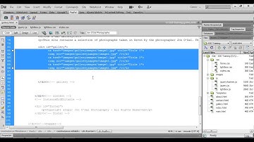 43 Adding the Gallery Images Dreamweaver Web Design Project 1
