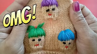 knitting pattern baby face design// sunitkalacraft