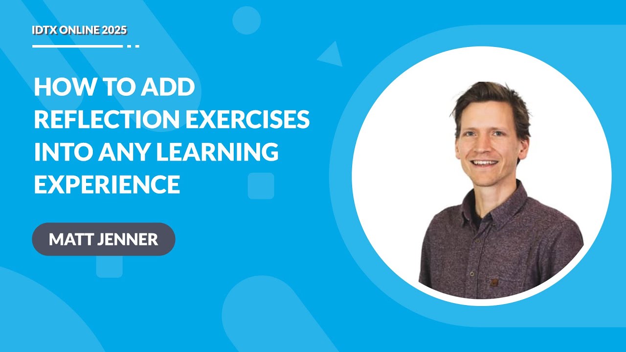 Learning Reflection Video How to Add Reflection Exercises to Any Learning Experience - YouTube