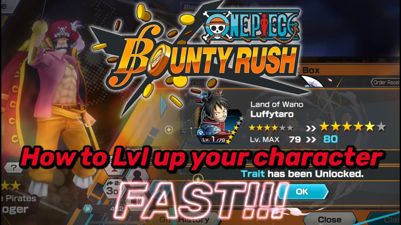 How to MAX OUT / LEVEL UP CHARACTERS FAST in One Piece Bounty Rush (OPBR)