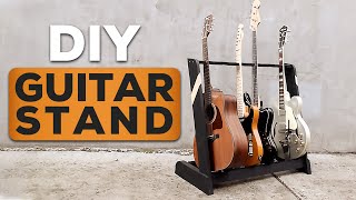 I built this cheap guitar stand using less than a quarter sheet of
mdf. you could also make it out plywood or hardwood. it's durable,
easy to build, looks...