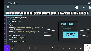 Penerapan Struktur IF-THEN-ELSE