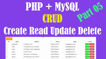PHP MySQL Tutorial (CRUD) - Create Read Update Delete mysql data - Part 05