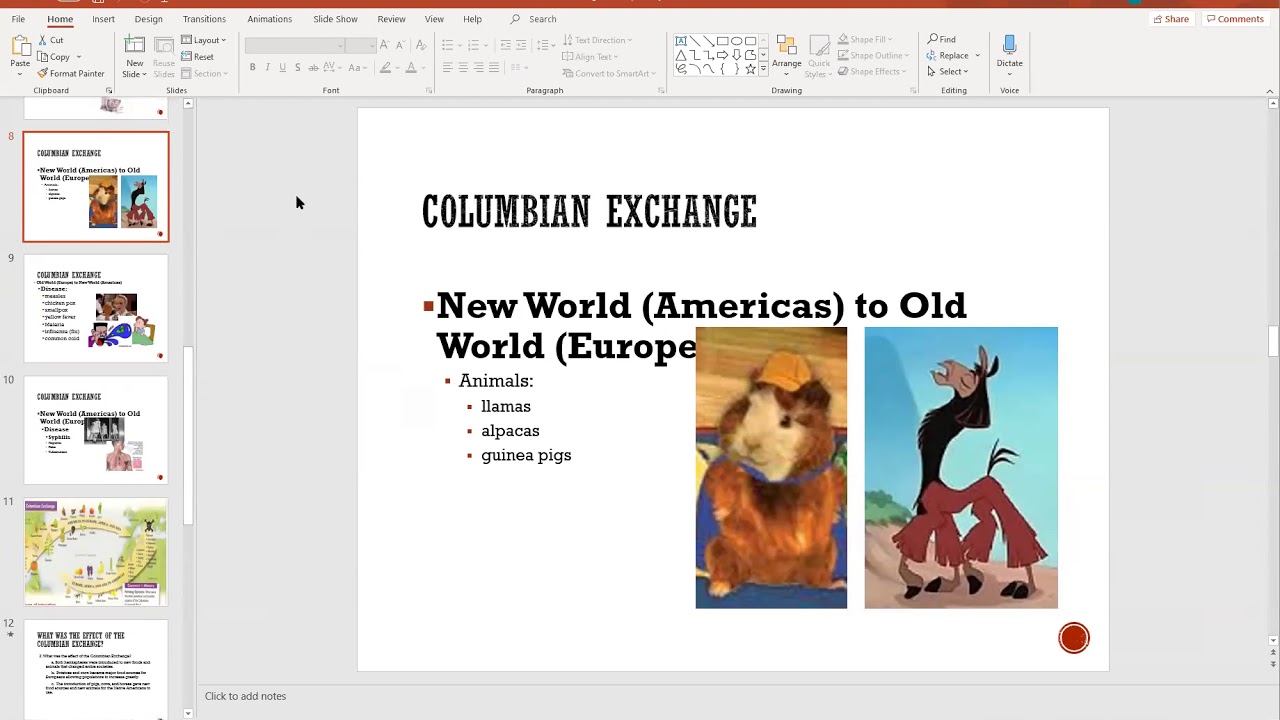 Lesson 16 Columbian Exchange