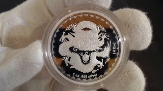 2012 Australian Lucky Dragon Silver Proof-Like Coin (1 oz)