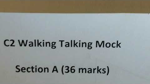 C2 walking talking mock 2017