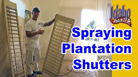 Transform Your Plantation Shutters with a Professional Spray Painting Technique