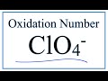 Oxidation Numbers in Perchlorate Ion