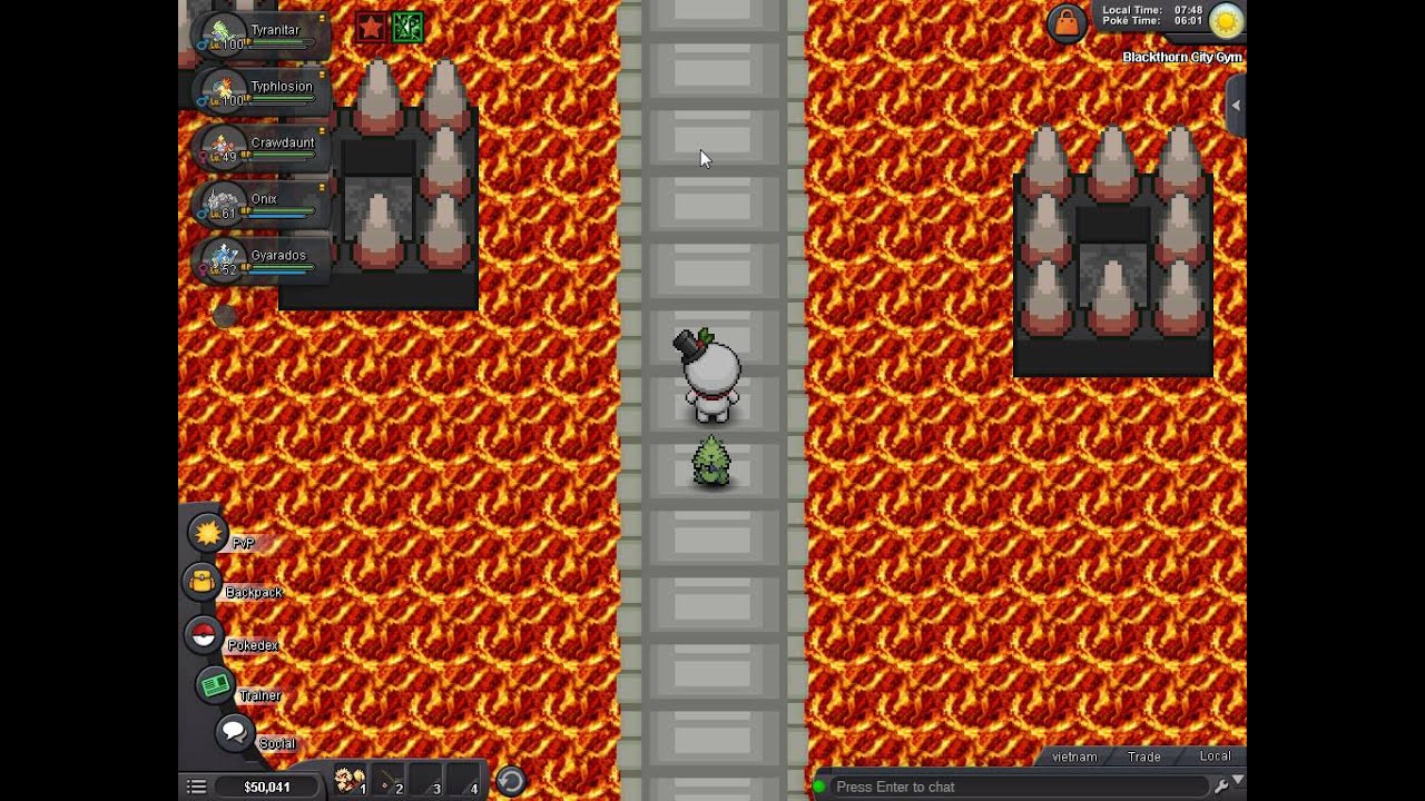 Gym 8 Johto Pokemon Revolution Online YouTube