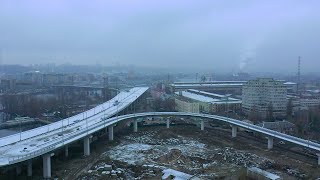 02.12.2020. Подольско-Воскресенский мост. Podilsko-Voskresensky bridge. Kyiv. 4K
