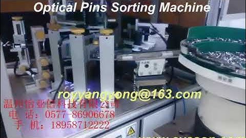 Pins sorting machine