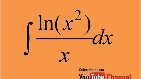 How to integrate (lnx^2)/x, integration by substitution, indefinite integral, calculus
