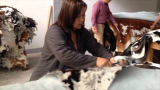 Cowhide rugs production process by Decohides com