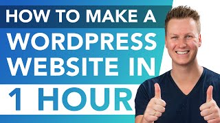 How To Make A Website Within One Hour | WordPress Tutorial