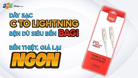 Trên tay sợi cáp sạc siêu cute C to Lightning bện dù đến từ nhà Bagi: BỀN là tiêu chí hàng đầu!!!