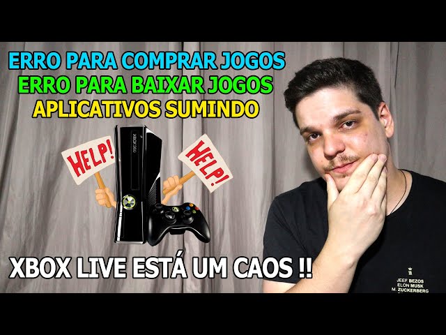 A LOJA DE MIDIA DIGITAL DO XBOX 360 ESTÁ QUEBRADA! - NINGUÉM ESTÁ  CONSEGUINDO COMPRAR MAIS JOGOS 