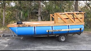 : My Cheap Homemade Pontoon Boat Build #2