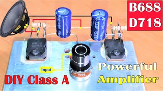 Extreme Powerful Bass Amplifier D718 & B688 Transistors