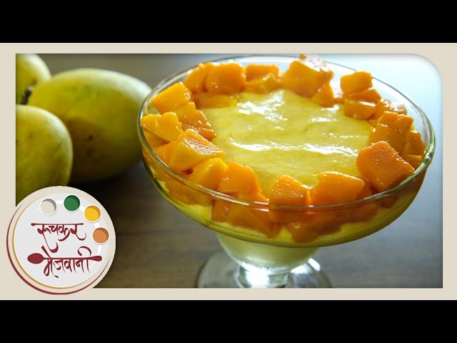 Eggless Mango Mousse | मँगो मूस | Eggless Recipe | Homemade Dessert Recipe In Marathi by Sonali | Ruchkar Mejwani