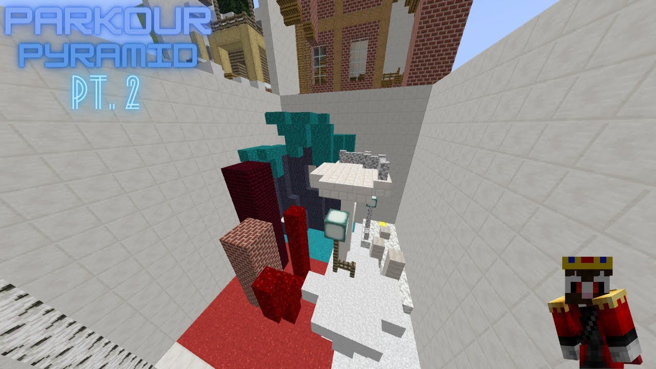 Minecraft parkour but its on a pyramid? Parkour Pyramid part 2 - YouTube