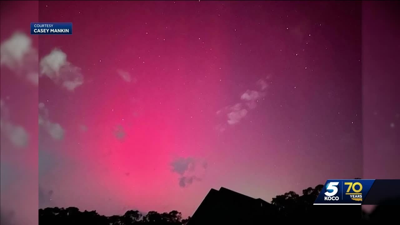 Viewer pictures show amazing shots of the northern lights over Oklahoma