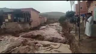 فيضانات قوية بجماعة تيغرت إقليم سيدي افني 🚨😱🌧️⛈️