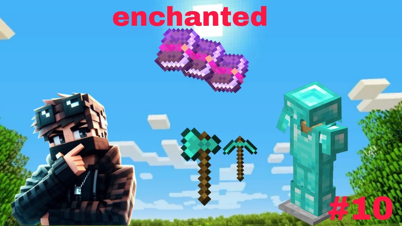 I make a enchanted armor in survival series #10| minecraft mobile - YouTube