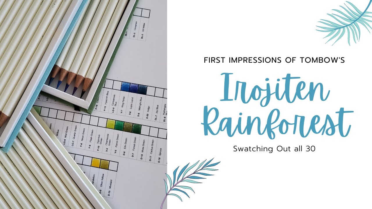 Tombow Irojiten Rainforest Colored Pencils | First Impressions