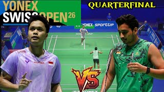 Anthony Sinisuka Ginting (INA) VS Tharun Mannepalli (IND) | Duel Babak Quarterfinal Swiss Open 2026
