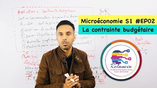 Microéconomie S1 #EP02 la contrainte budgétaire (RELANCIA RABAT)