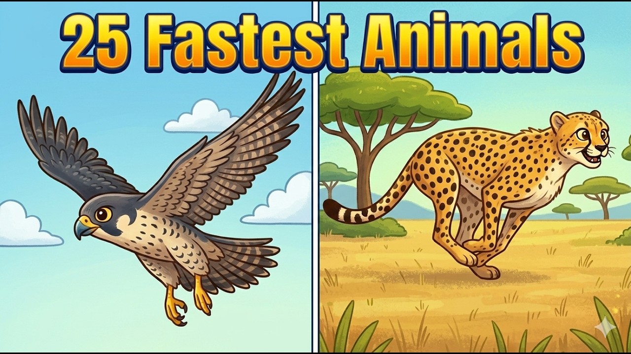 25 Fastest Animals in the World | 25 FASTEST Animals on Earth | Animal ...
