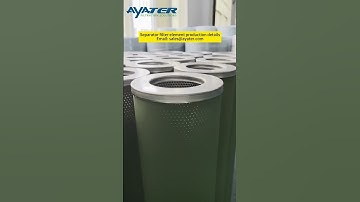 Separator filter element production details