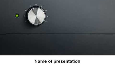 Free High-End Audio PowerPoint Template by PoweredTemplate.com