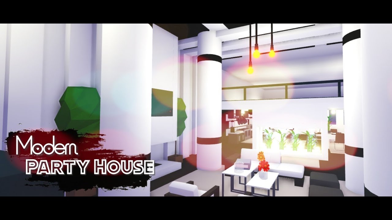 Modern Party House Speed Build Roblox Adopt Me Youtube - how to make a party in adopt me on roblox