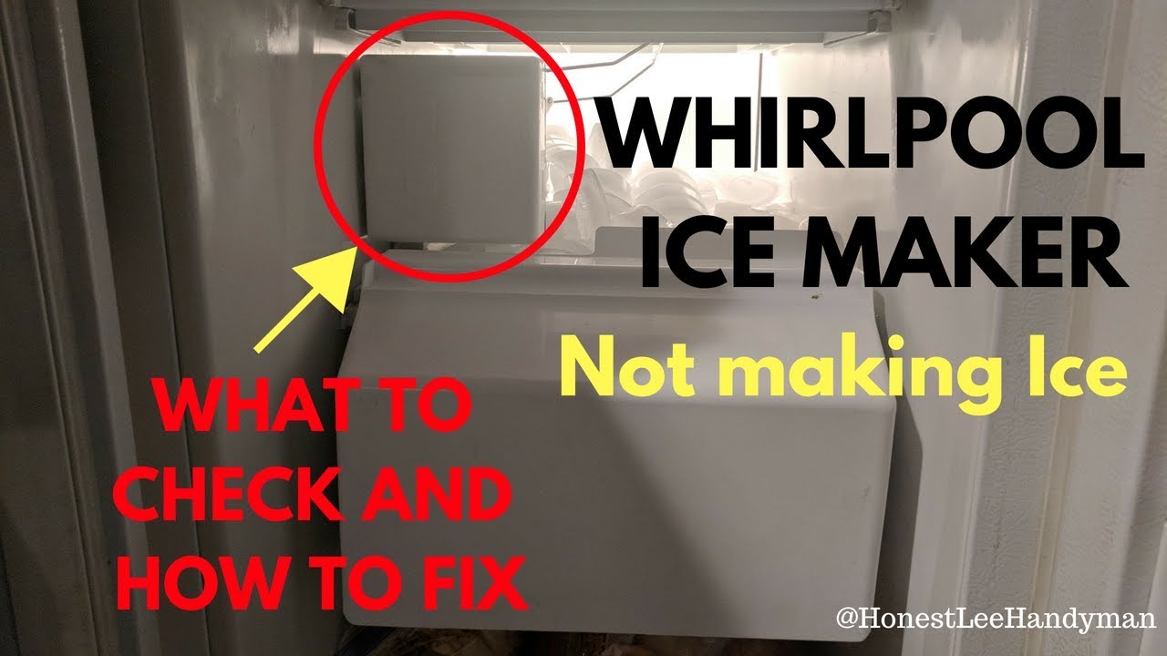 Maker reset ice whirlpool Whirlpool Icemaker