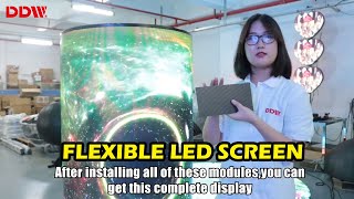 Indoor Circular Curved Soft Round Circle Led Display Flexible Led Screen screenshot 3