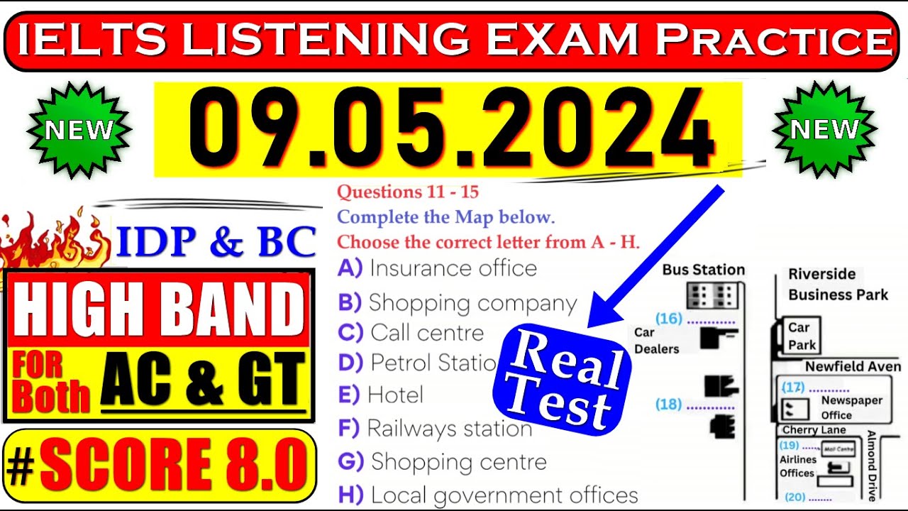 IELTS LISTENING PRACTICE TEST 2024 WITH ANSWERS  09052024