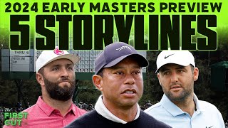 The 5 BIGGEST Storylines for 2024 Masters - Early Masters Preview on CBSSN | The First Cut Podcast