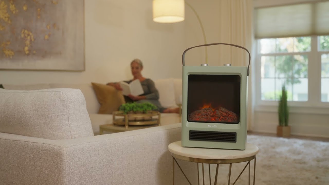 LivePure Crackling Fireplace Heater B-roll - 1