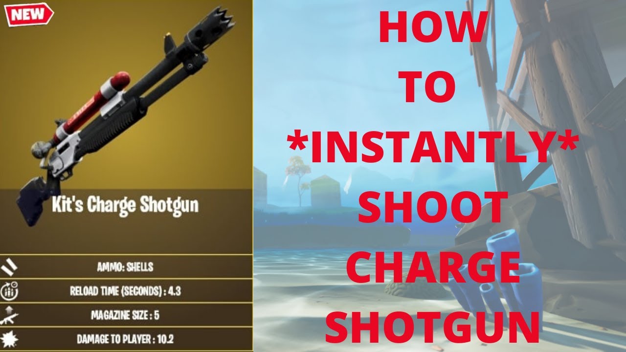 HOW TO *INSTANTLY* SHOOT THE NEW CHARGE SHOTGUN! (FORTNITE SEASON 3)