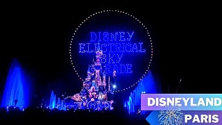 Disney Electrical Sky Parade & Disney Dreams & Park Closing Announcements, Disneyland Paris, 2024