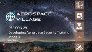 DEF CON 29 Aerospace Village   Developing Aerospace Security 3D Training Models