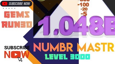 number master Gems run 3d ,✅ Gems play now, 🎮✅number master Gems level 3000 #numbers